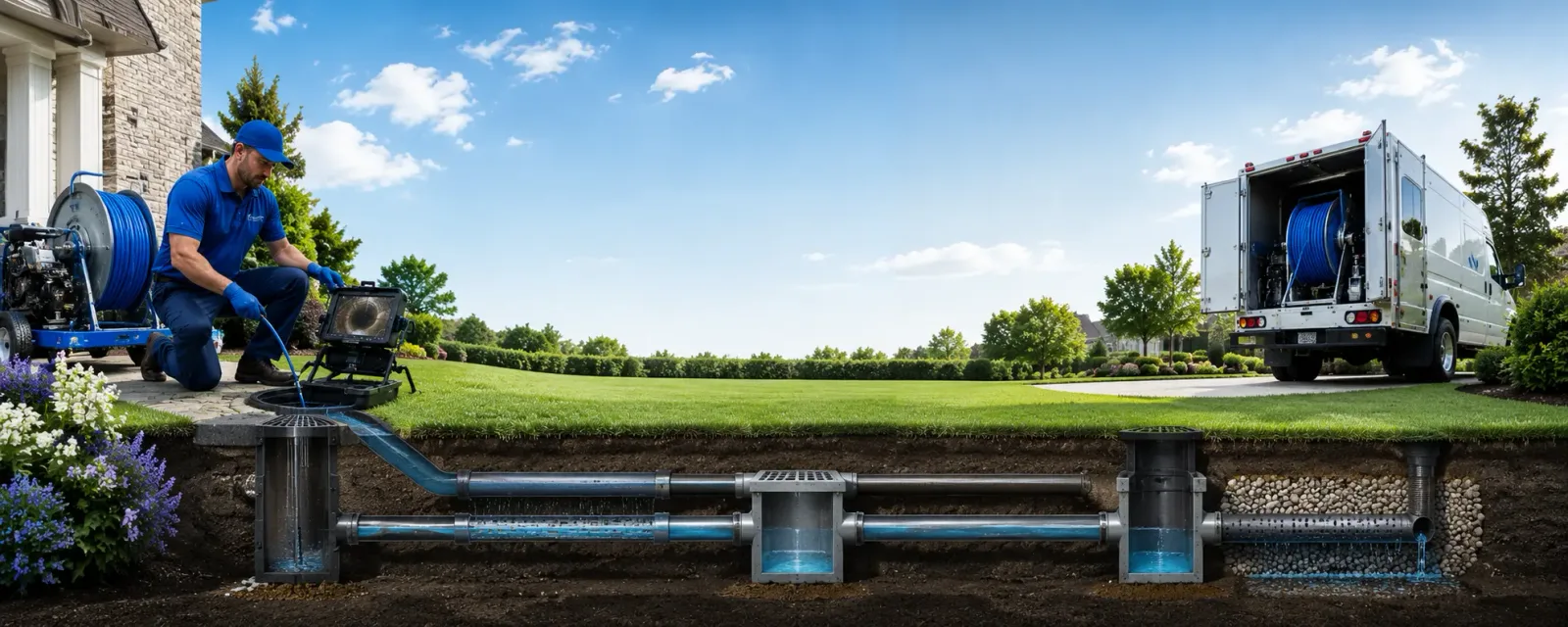 Outdoor drain cleaning information for Pollocksville, NC